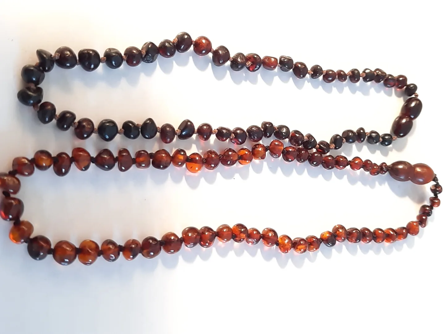 Two amber bead anklets image indicator(4)