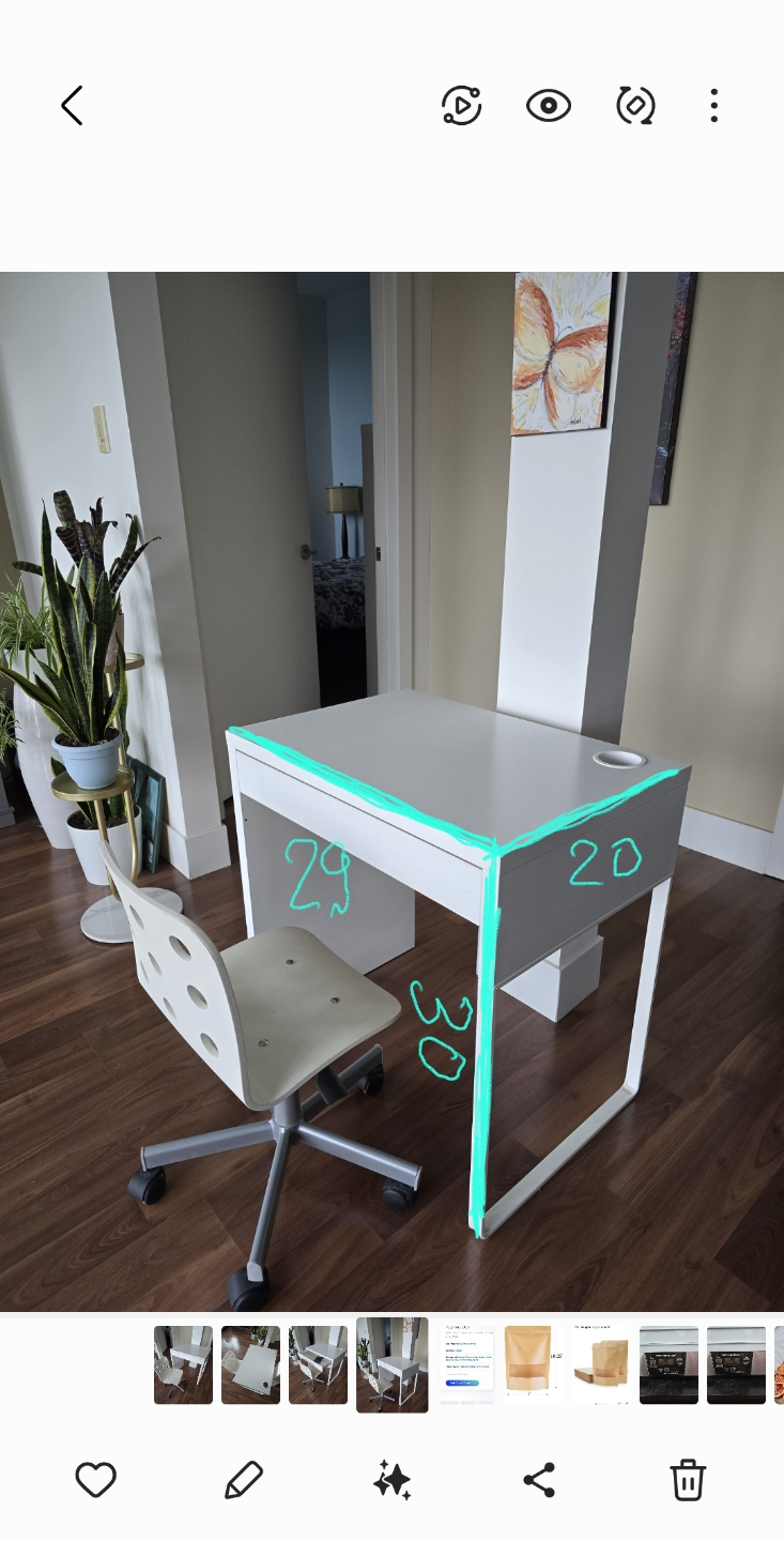 White Desk with Chair - photo 3