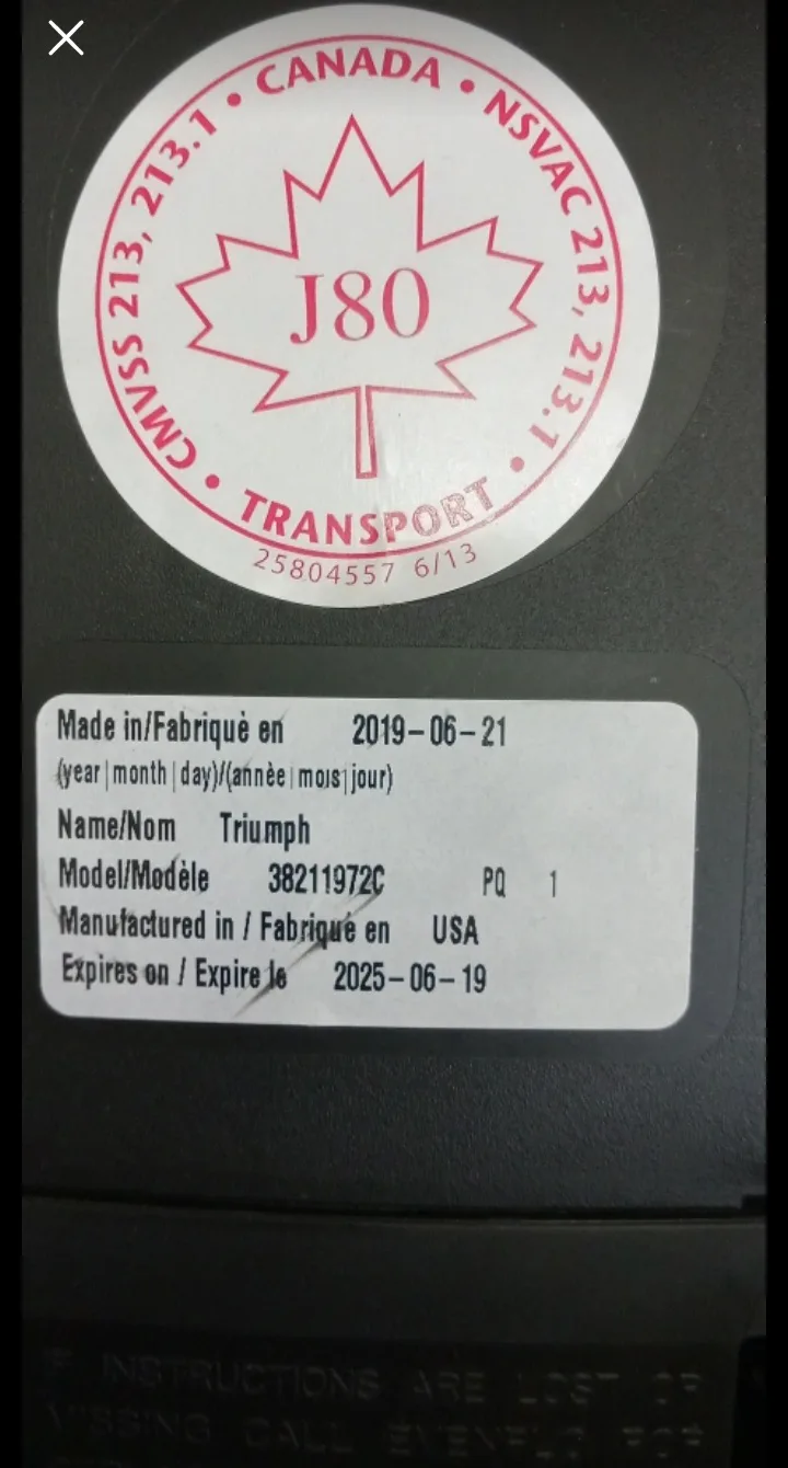 Evenflo Triumph Convertable Carseat image indicator(3)