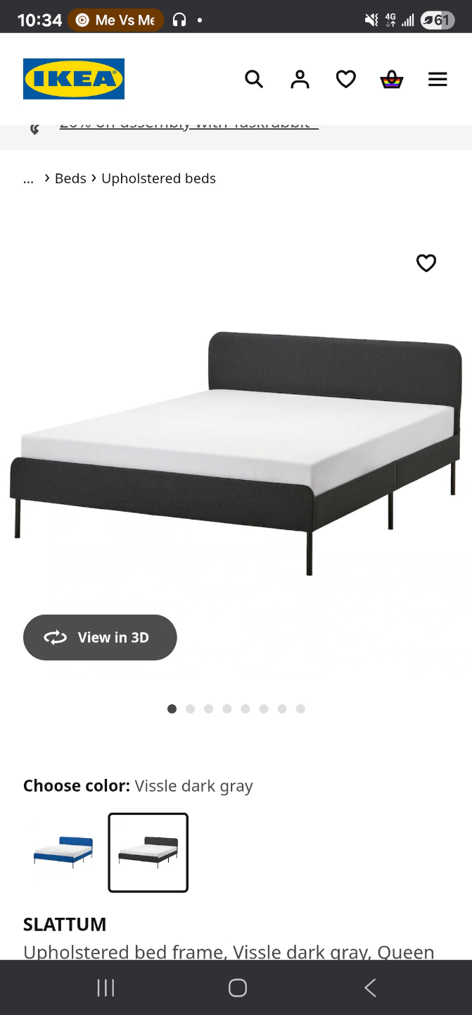 IKEA Queen bed frame & Mattress