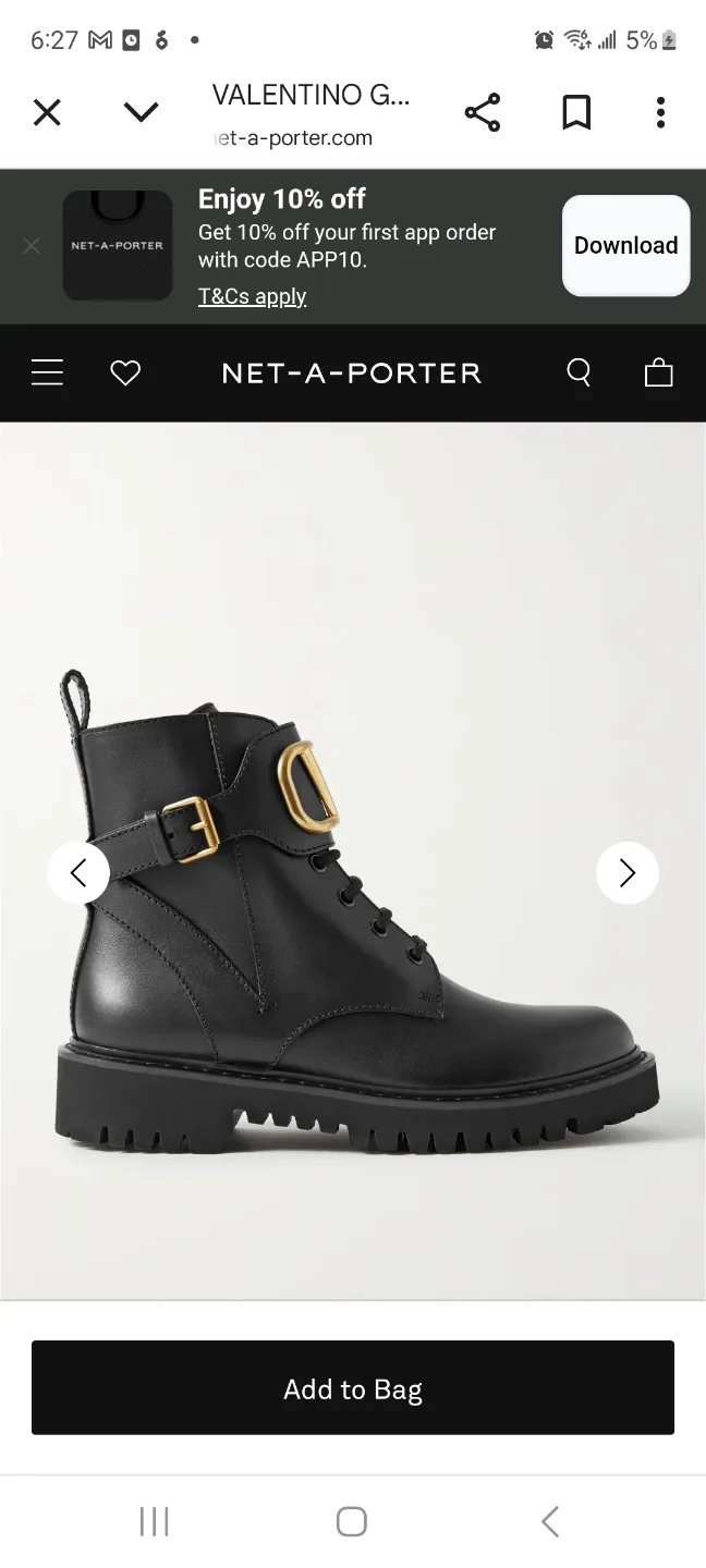 VALENTINO COMBAT BOOTS image indicator(3)