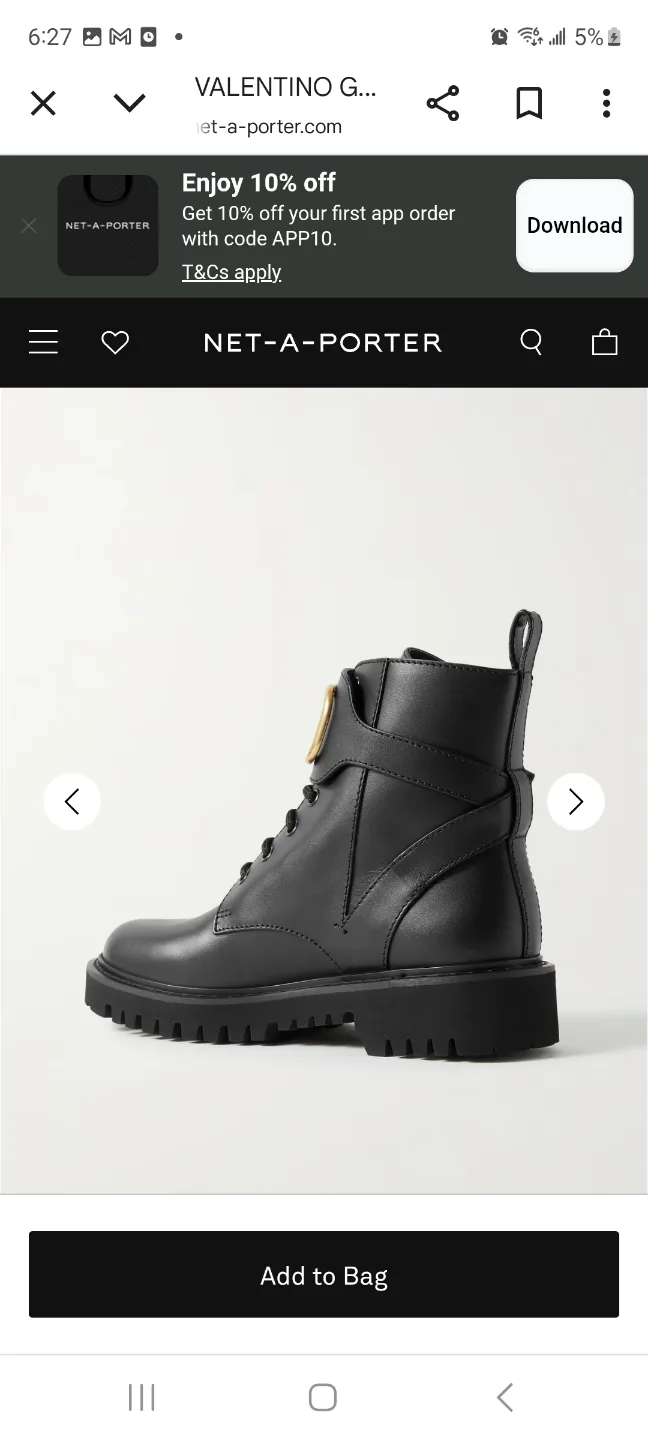 VALENTINO COMBAT BOOTS image indicator(4)