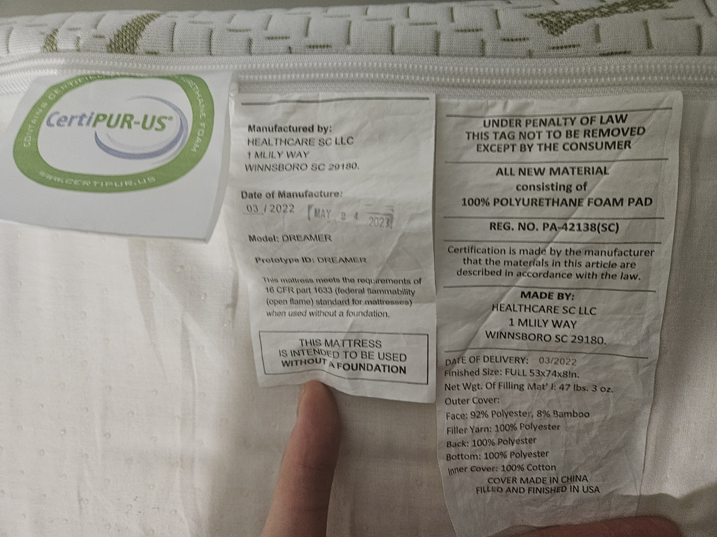 *MOVE OUT SALES -  MAY 15*  Centur- Us Full Size Bed Matrass - photo 3