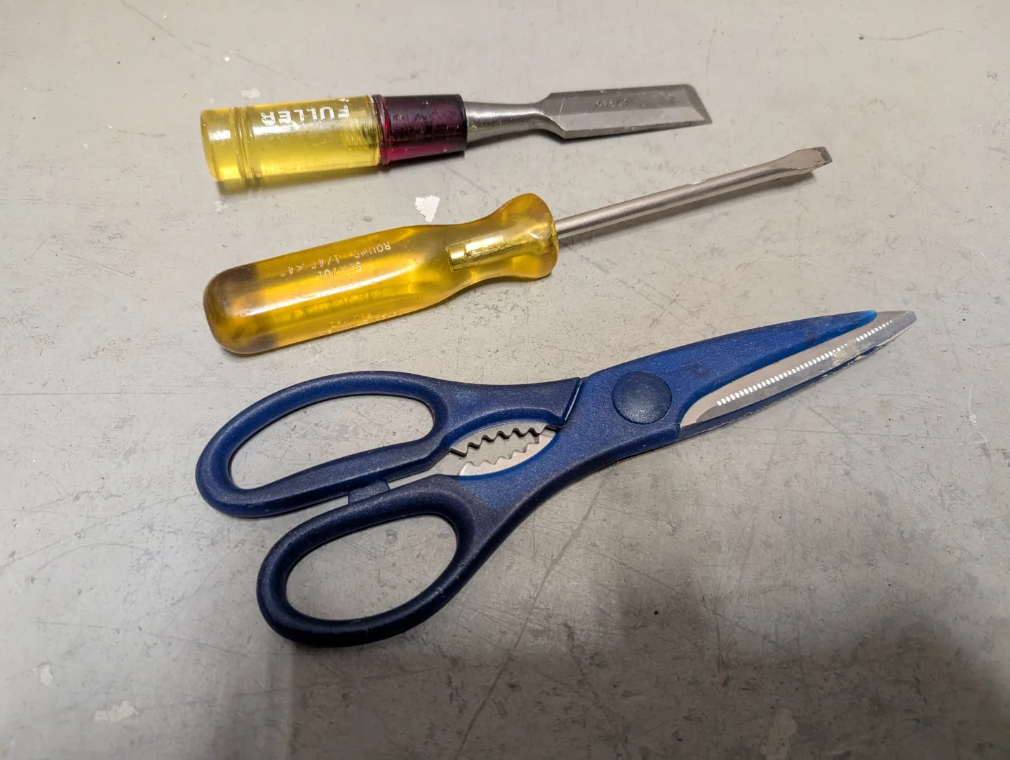 Chisel, Screwdriver and Scissors thumbnail