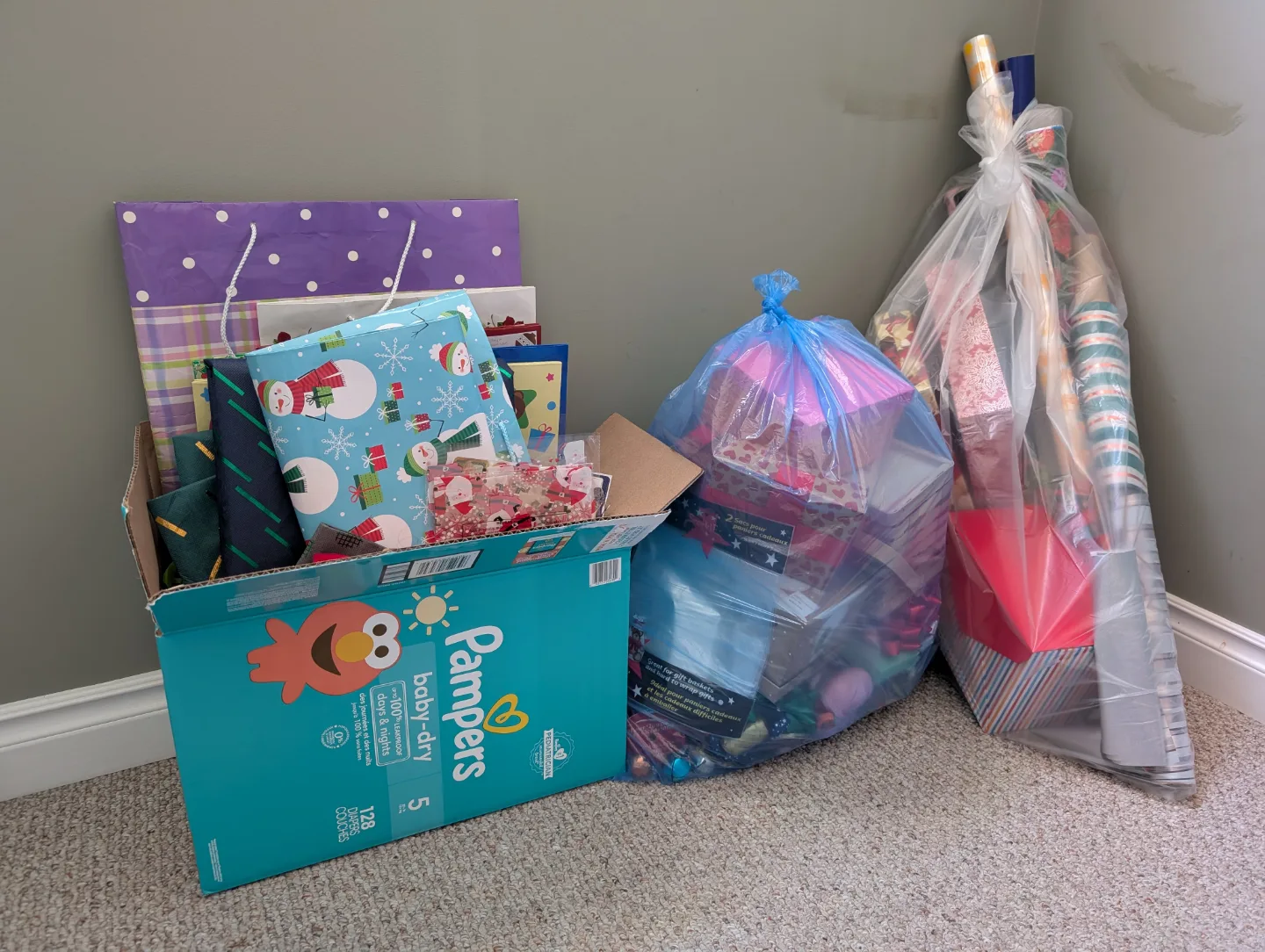 Bulk Lot of Christmas Gift Wrap & Supplies thumbnail