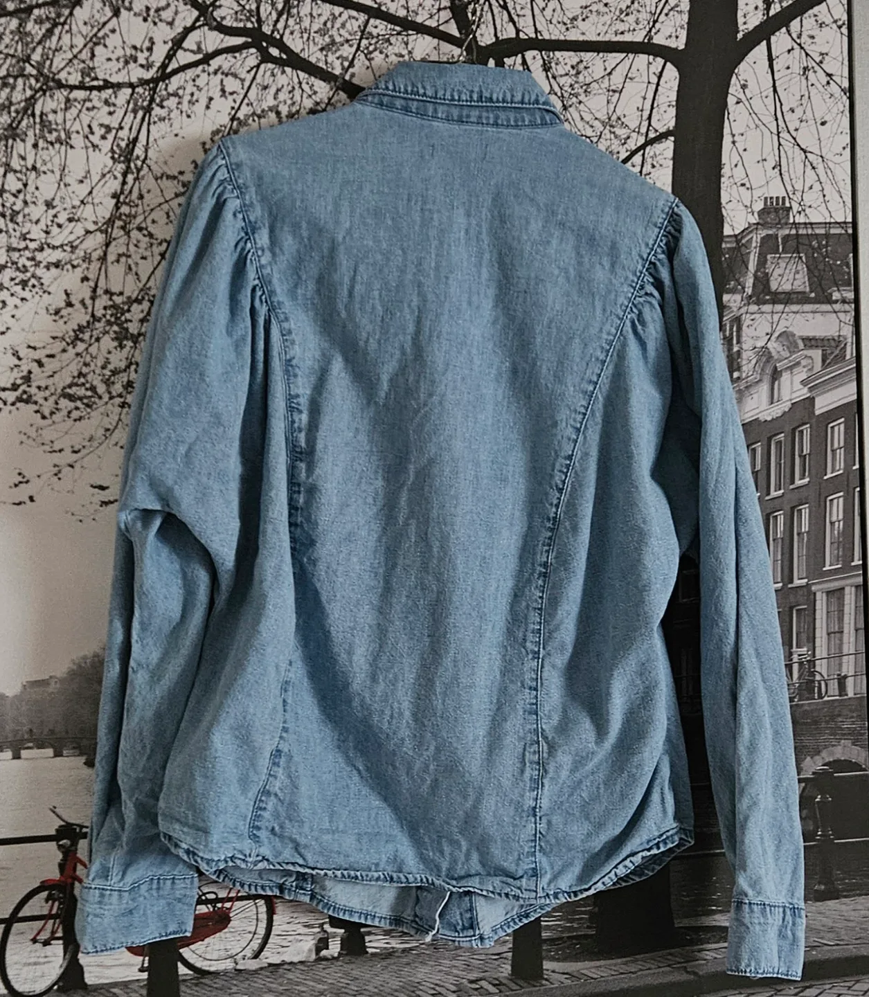 Dynamite- Women's Denim Button-Down Shirt image indicator(5)