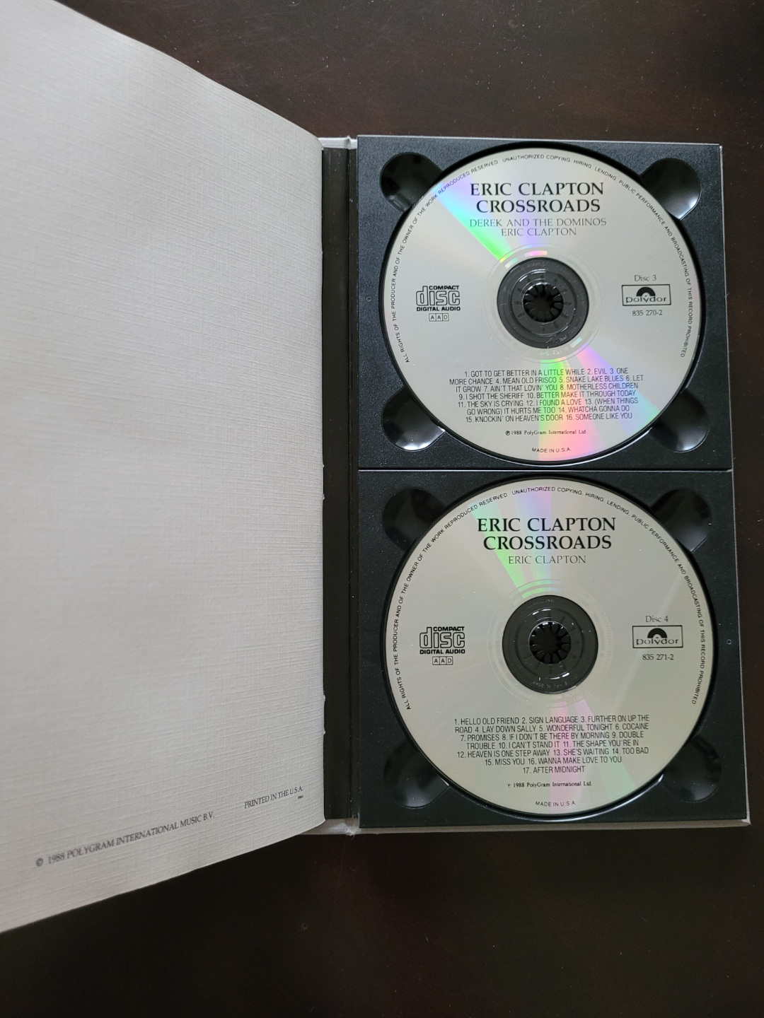 Eric Clapton Crossroads 4-CD Box Set - photo 5