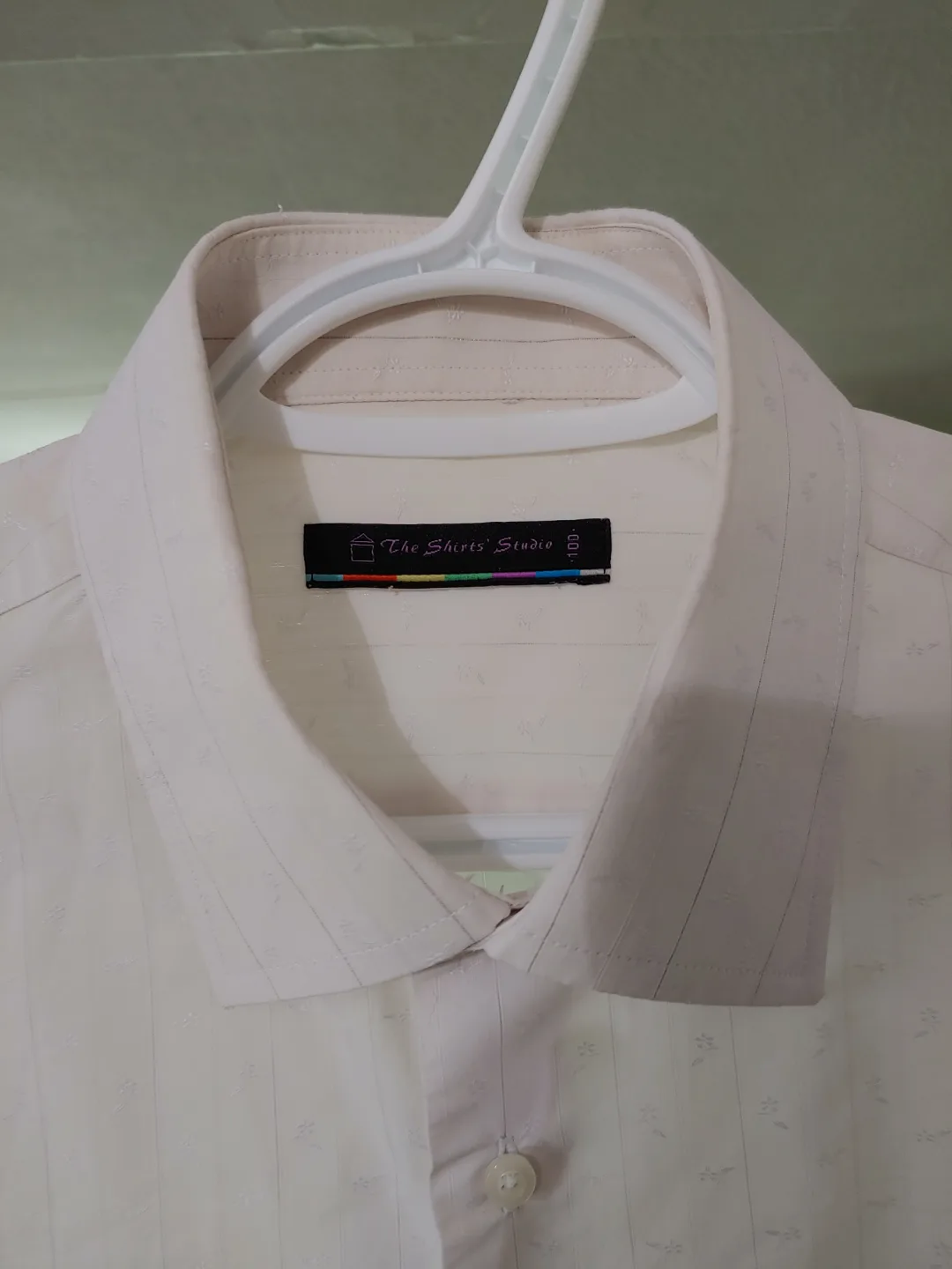 #freecycle Men's The Shirt's Studio White-Pinkish Dress Shirt image indicator(2)