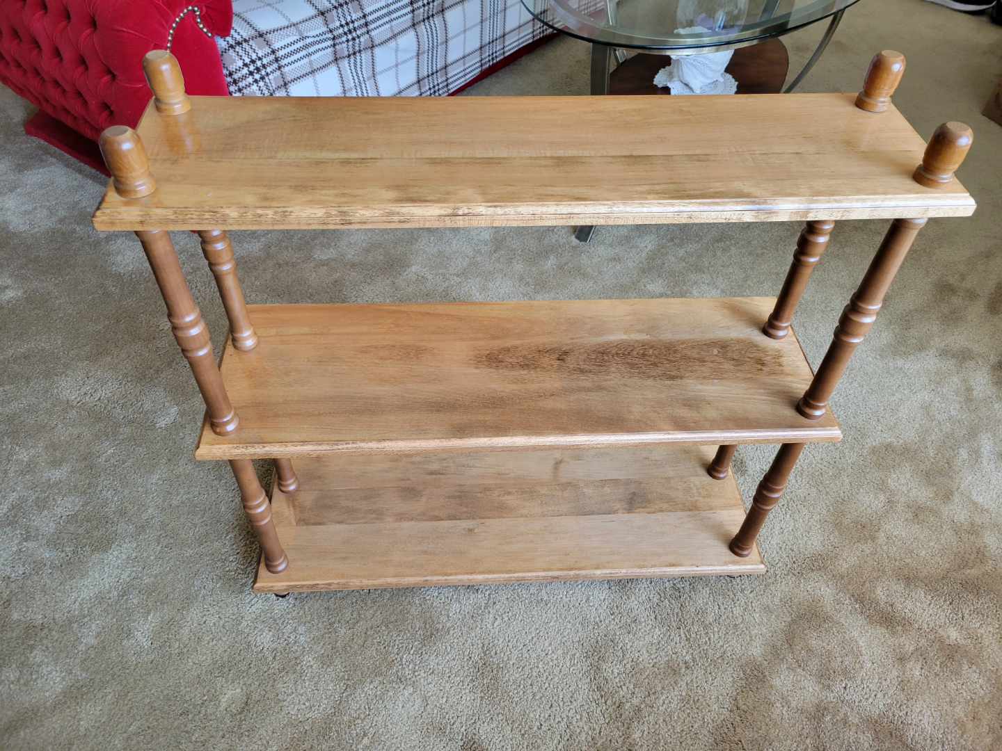 Three-Tier Wooden Shelf Unit - photo 2