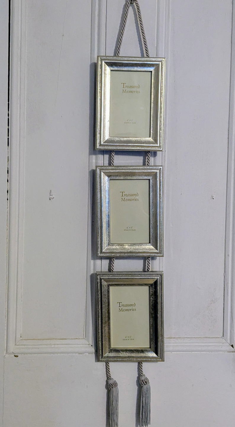Triple Photo Frame with Tassels