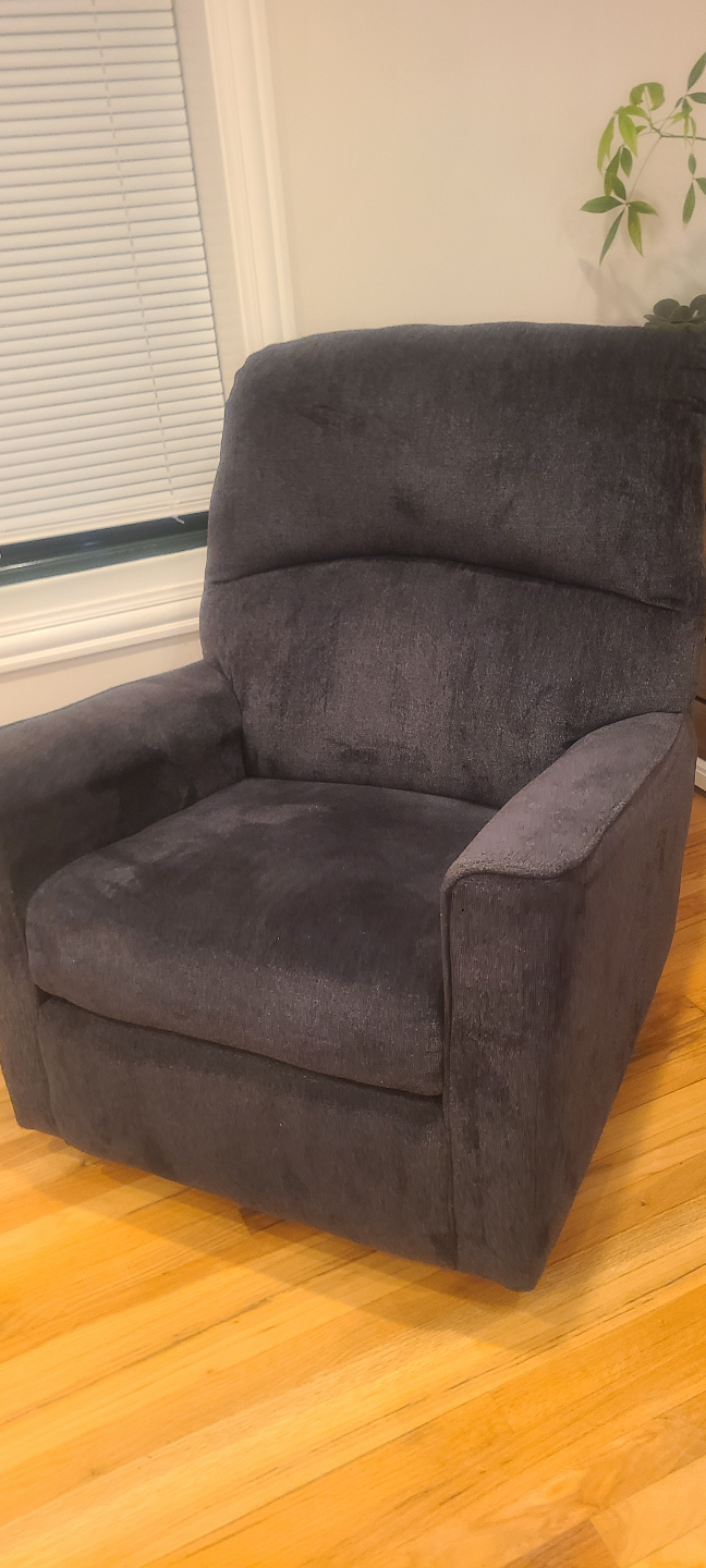 Reclining Chair - Dark Gray Fabric - photo 3