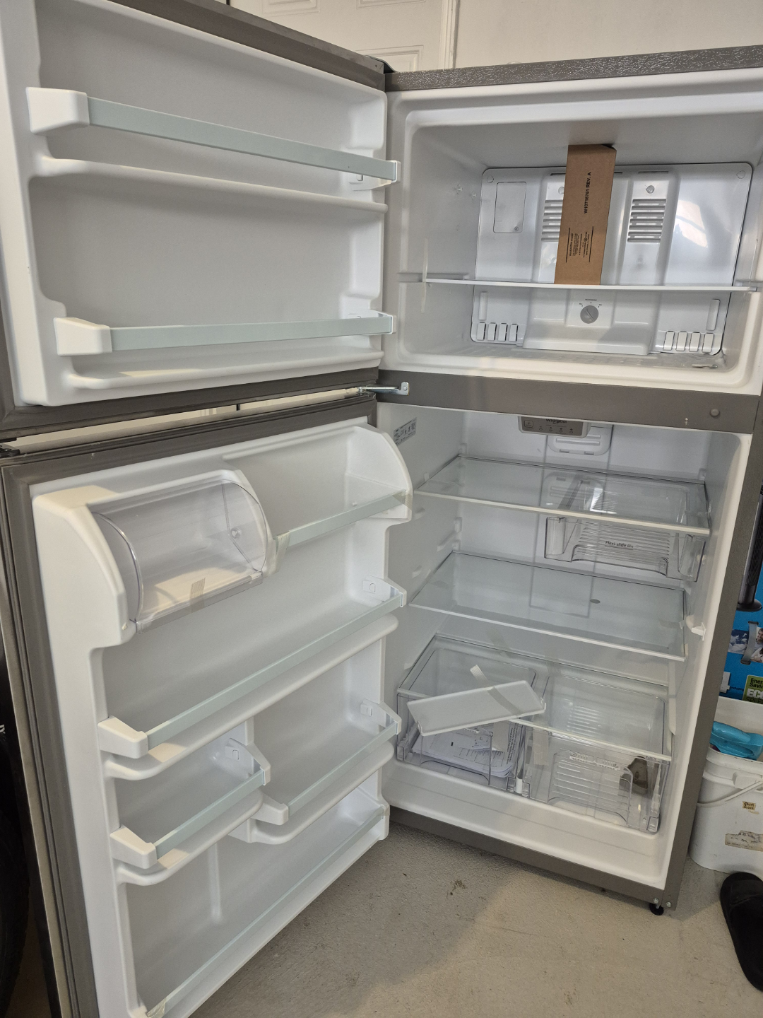 Stainless Steel Top Freezer Refrigerator - photo 2