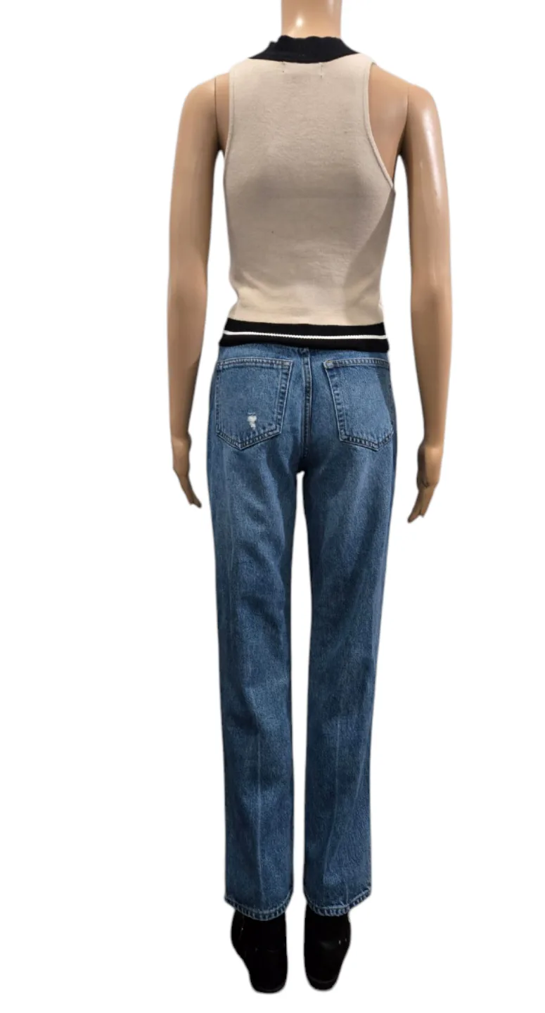 Reformation Selena High-Rise Relaxed Jeans Size 23-24 image indicator(4)