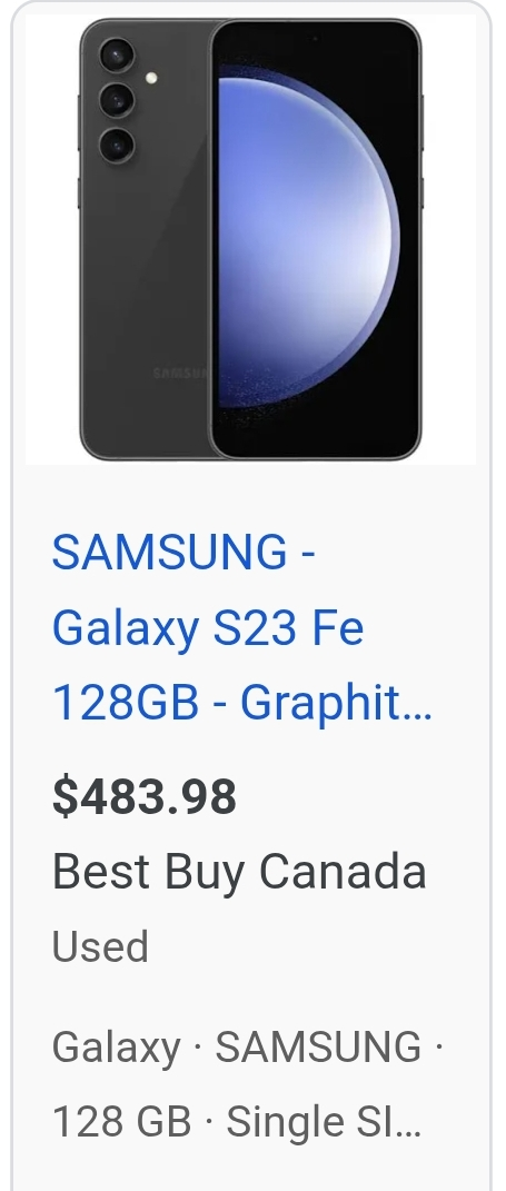 Samsung Galaxy S23 FE 128GB Graphite - Used 🧡