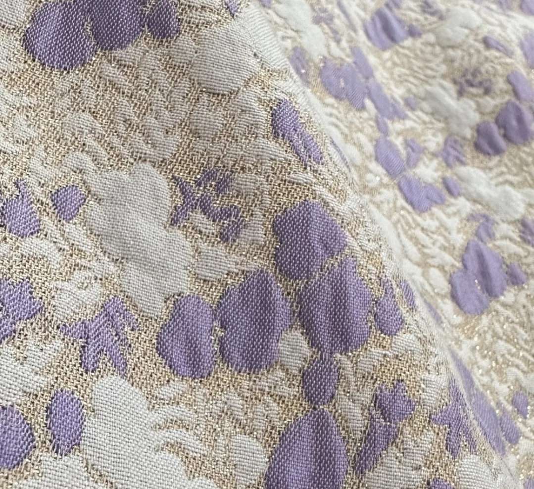 PIECES Lilac and Cream Floral Mini Skirt NWT image indicator(4)