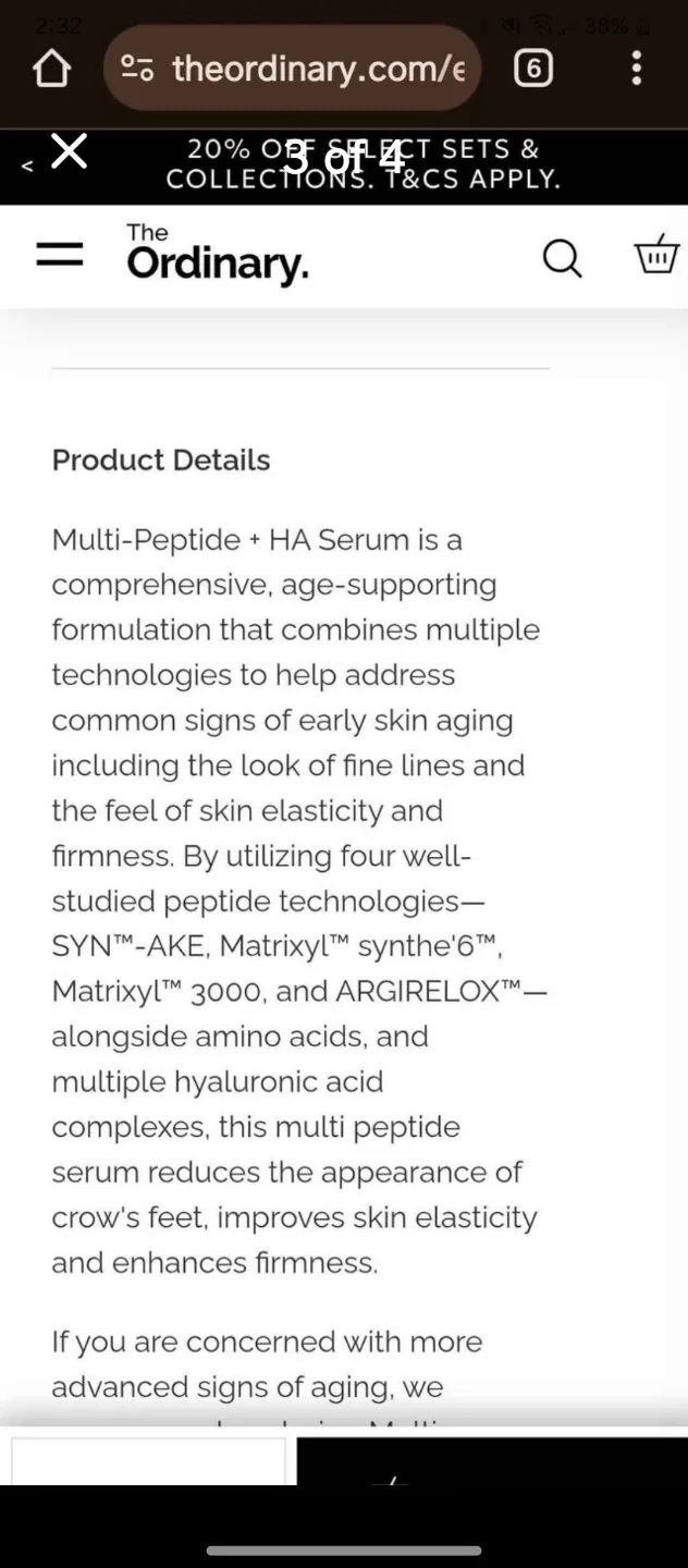 The Ordinary Multi-Peptide + HA Serum 30ml image indicator(3)