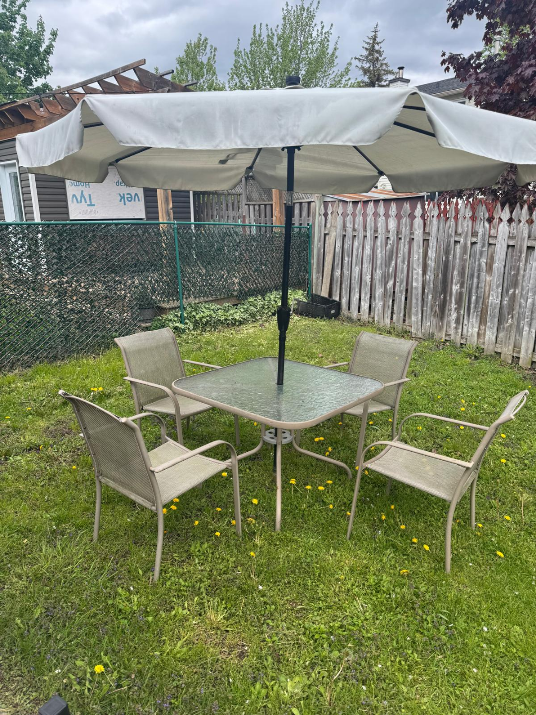5-Piece Patio Set with Umbrella - photo 3