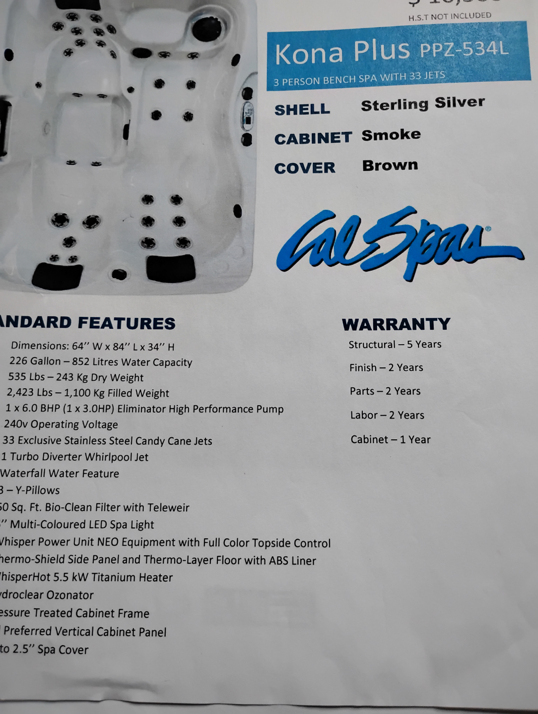 Cal Spa  3 person hot tub. - photo 2