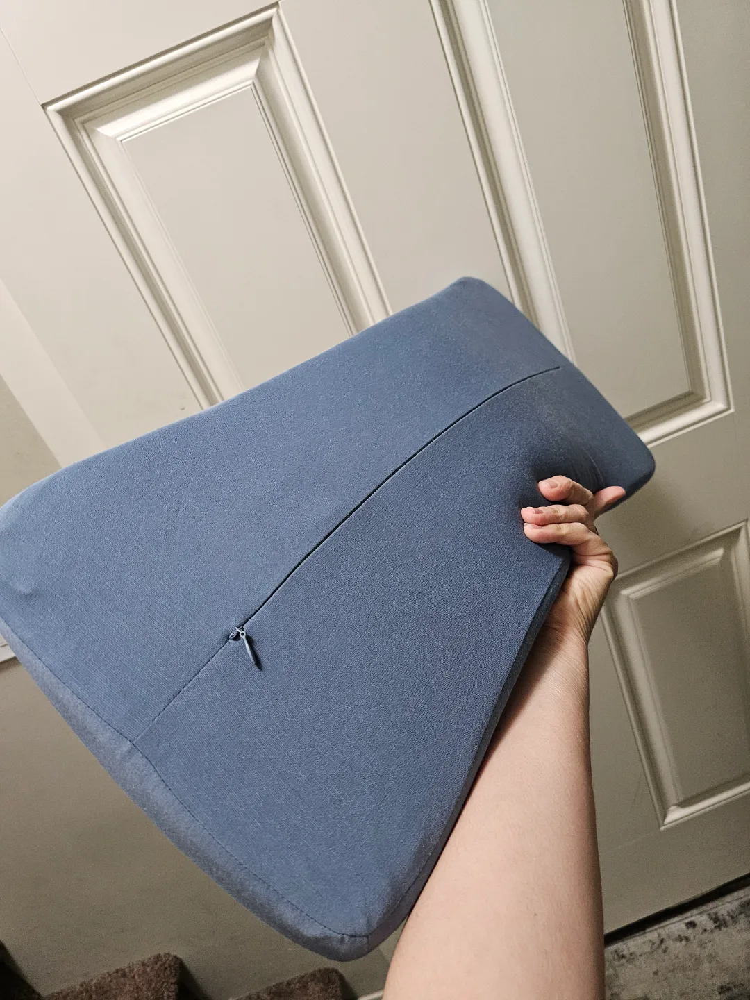 Gel-infused lumbar support pillow for back pain relief image indicator(9)