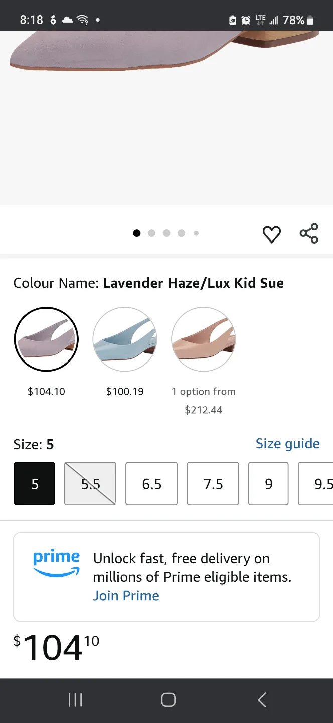 Vince Camuto Women's Size 7M/37 Black and Gold Pointed-Toe Flats image indicator(5)