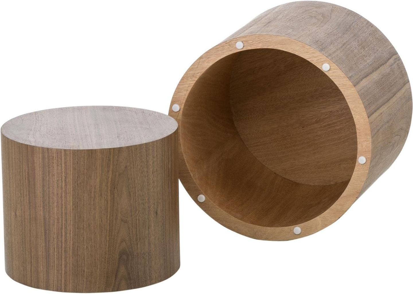 Nested Cylinder End Tables - Set of Two - photo 4