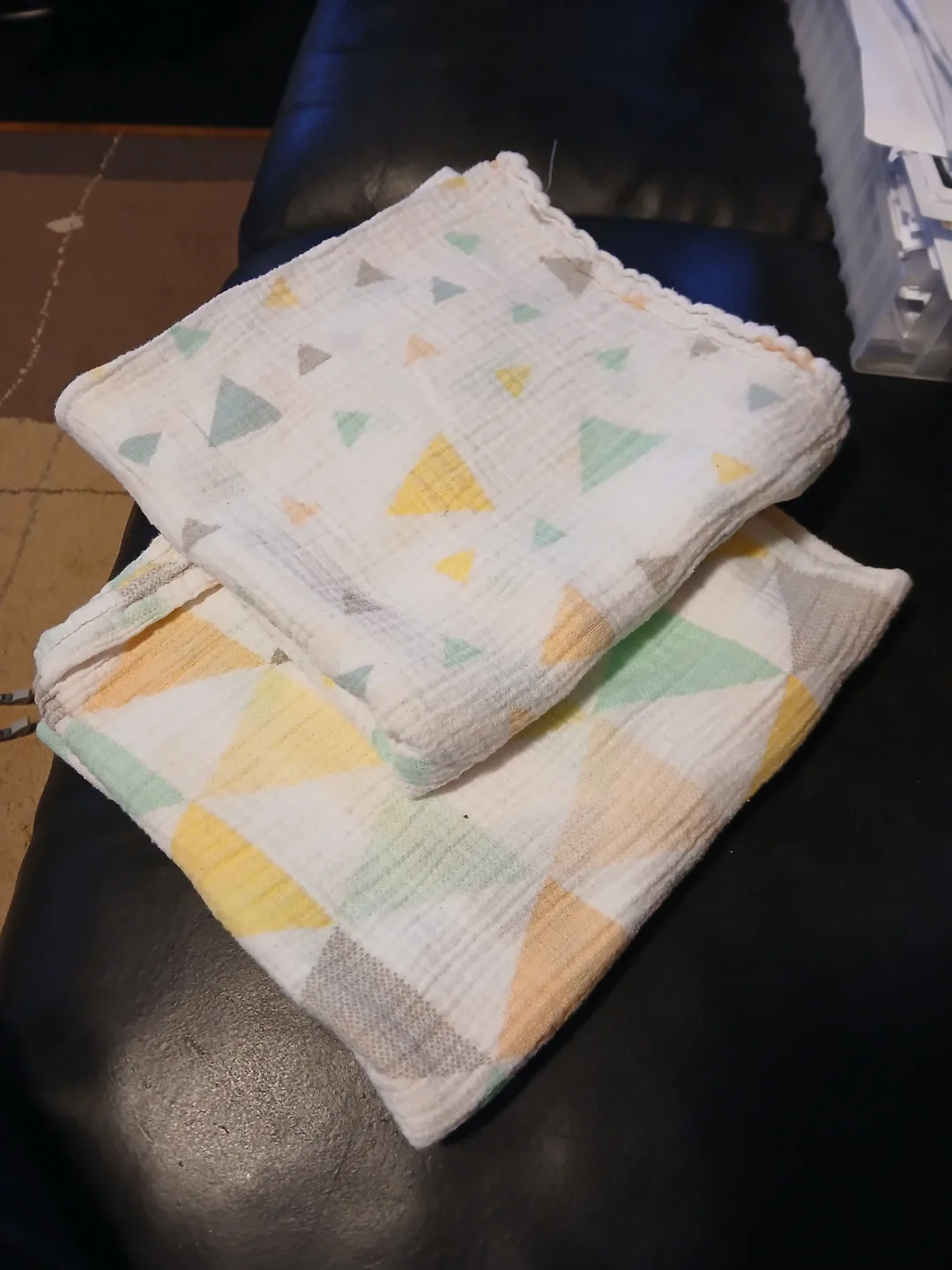 Two Muslin Baby Blankets 🧡 thumbnail