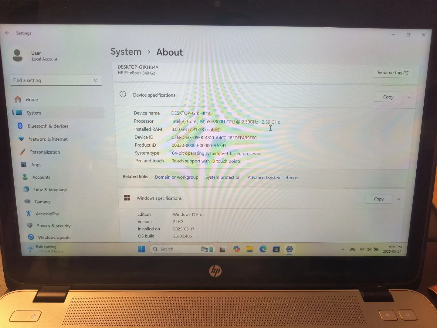 Touchscreen HP Elitebook Win 11, SSD, Expansion Dock image indicator(2)