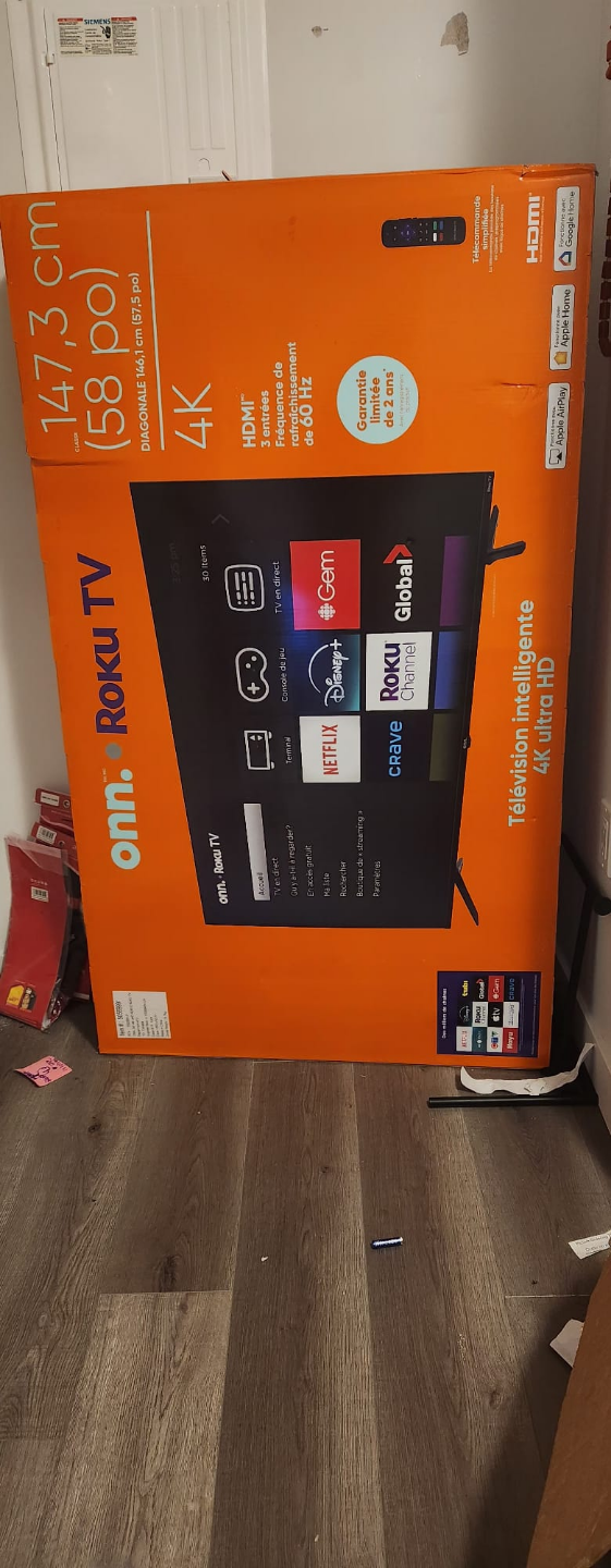 Onn. Roku TV 58 inch 4K - photo 2
