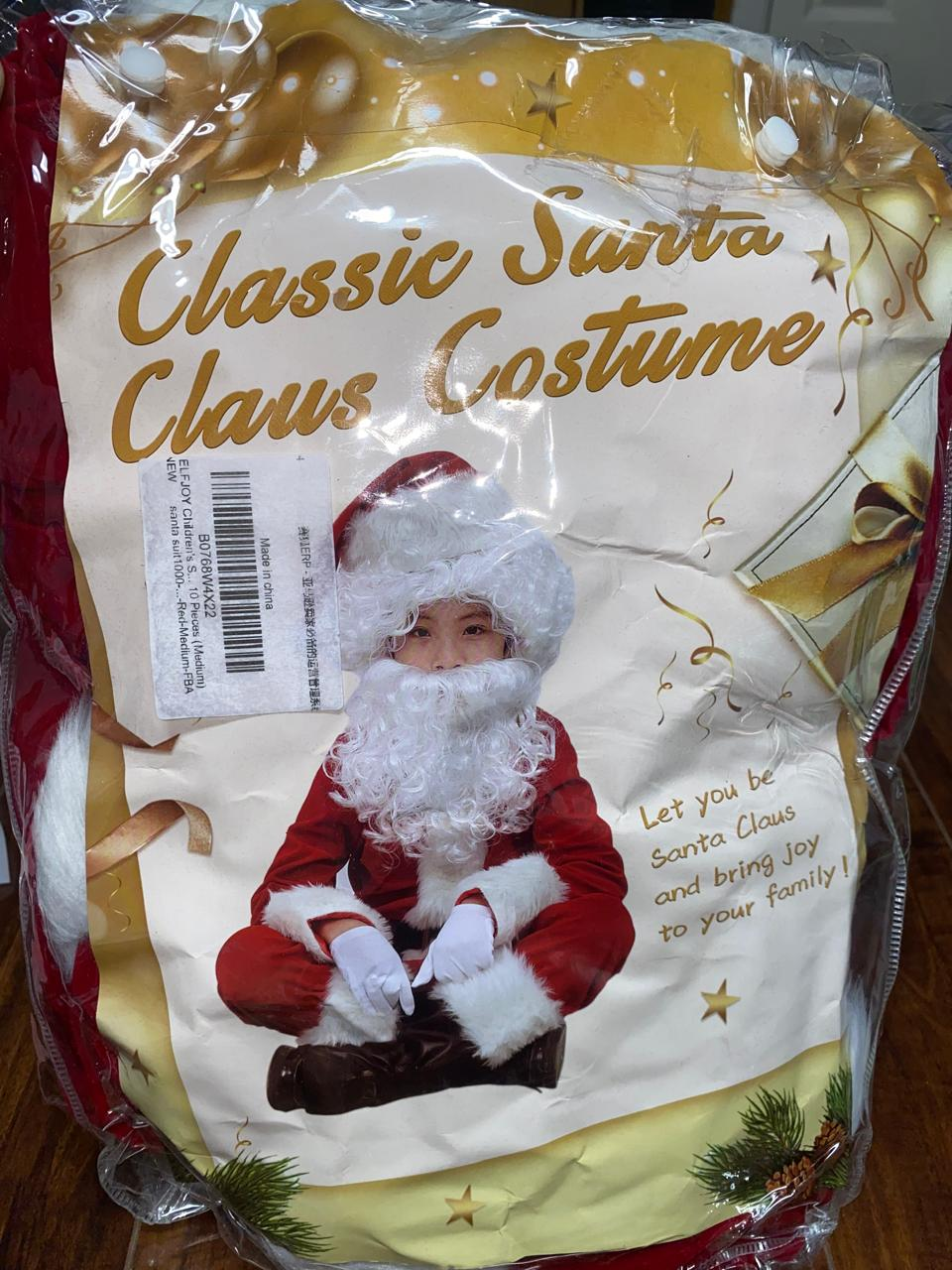 Santa Claus Complete Costume - size M
