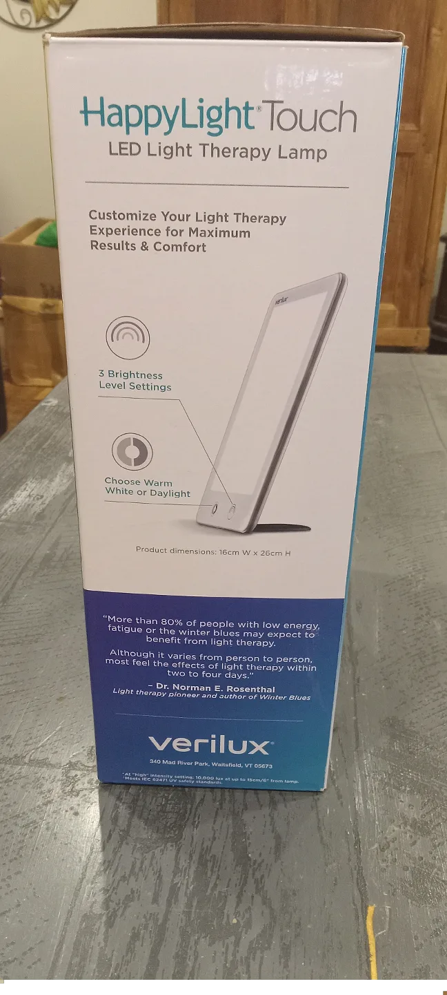 Verilux HappyLight Touch LED Light Therapy Lamp image indicator(2)