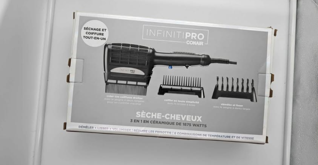 Conair Infinitipro 1875 Watt 3-in-1 Ceramic Dryer and Styler - photo 2