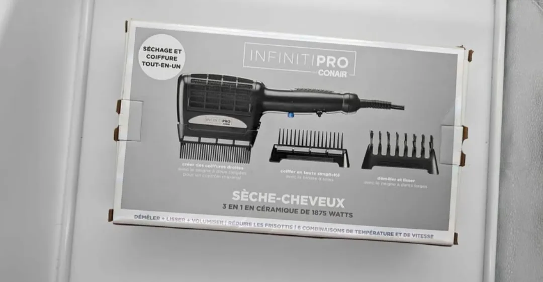Conair Infinitipro 1875 Watt 3-in-1 Ceramic Dryer and Styler image indicator(2)