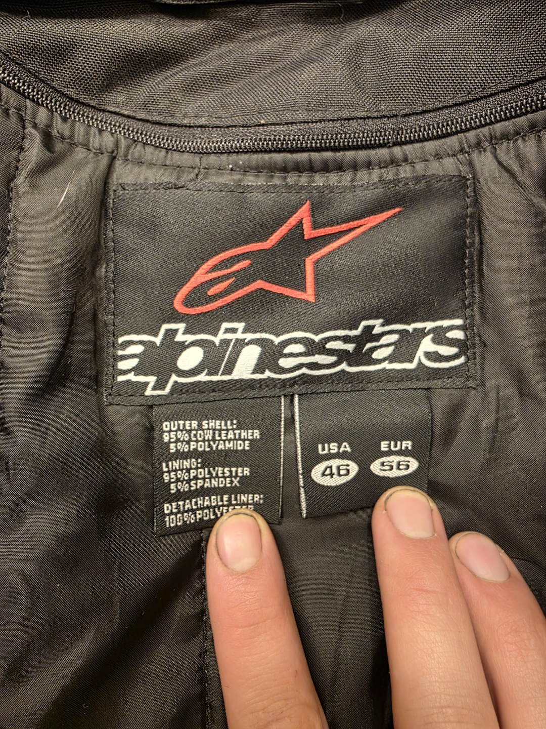 Alpinestars Leather Motorcycle Jacket - photo 2