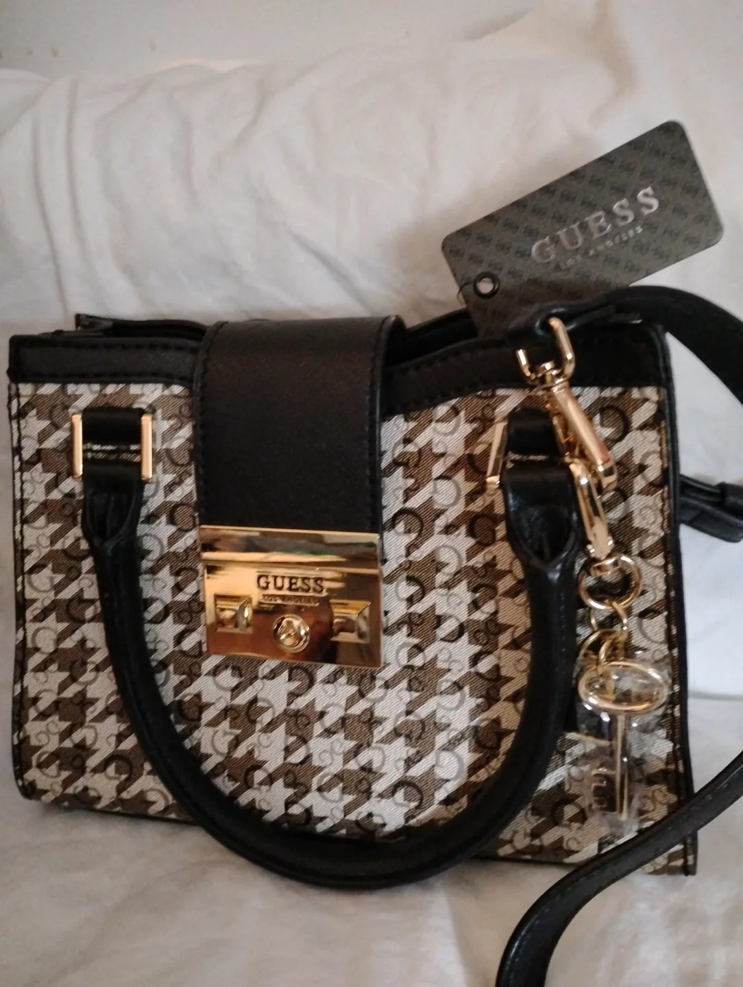 Guess handbag satchel thumbnail