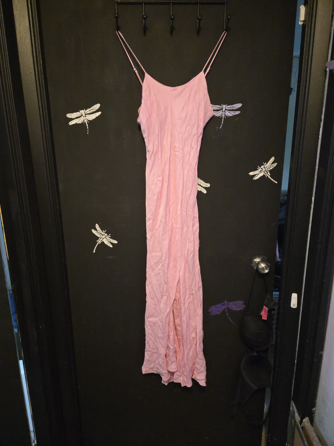 Pink Zara Maxi Slip Dress
