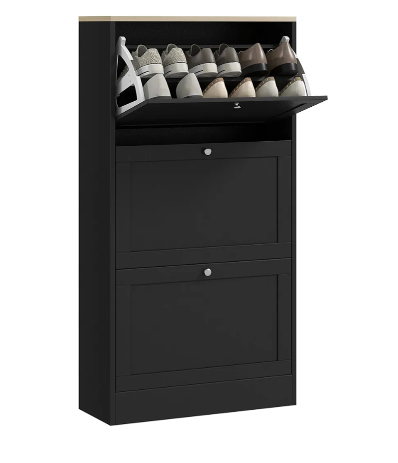 Dark Colour Shoe Cabinet - photo 3