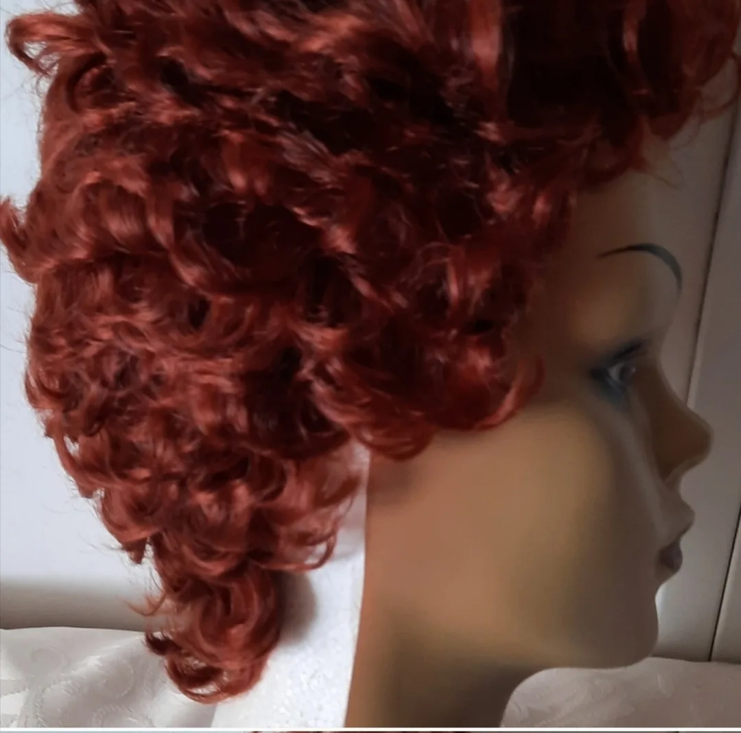 Red curly wig thumbnail