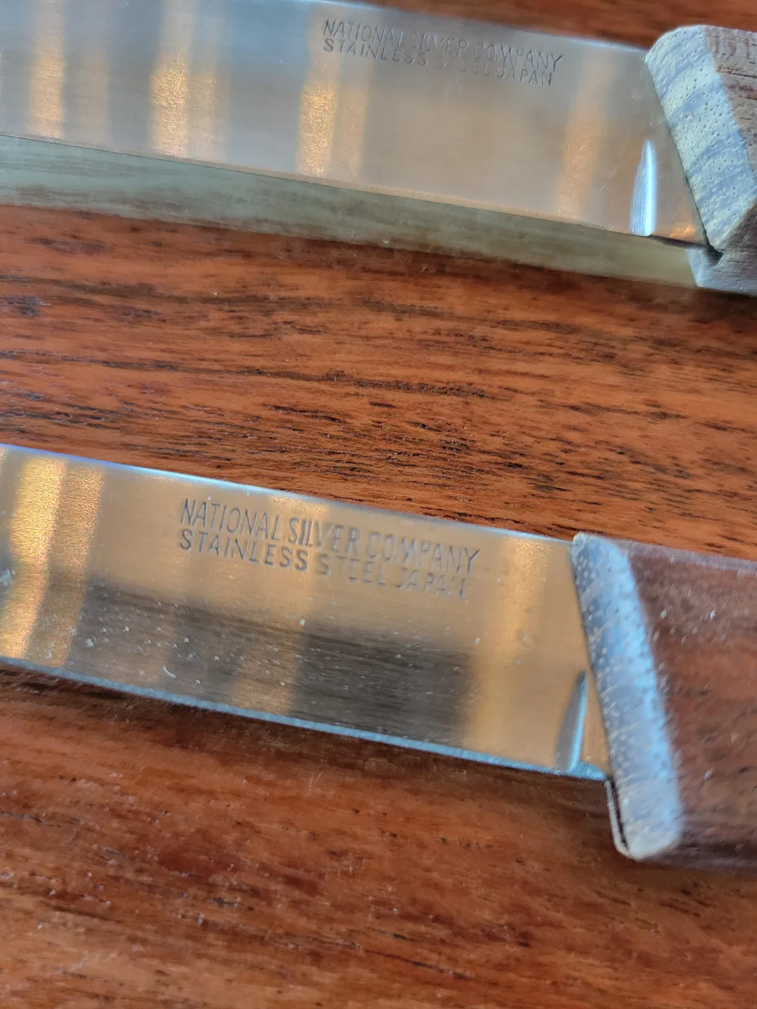 Vintage National Silver Company Knife Block Set - Made In Japan image indicator(6)