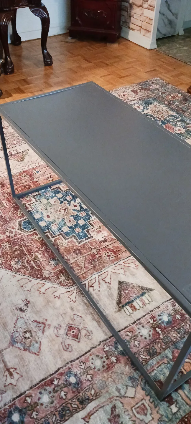 Modern Grey Metal Coffee Table $35 image indicator(2)
