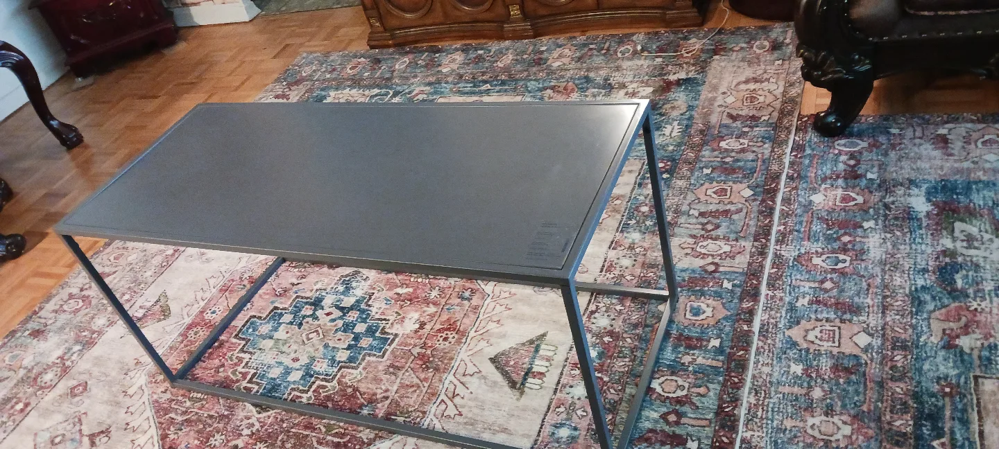 Modern Grey Metal Coffee Table $35 image indicator(4)