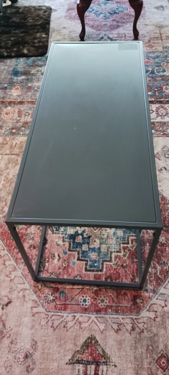 Modern Grey Metal Coffee Table $35 image indicator(6)