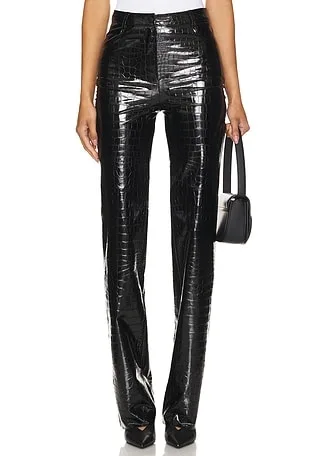 Shinesstar High-Waisted Faux Leather Pants thumbnail