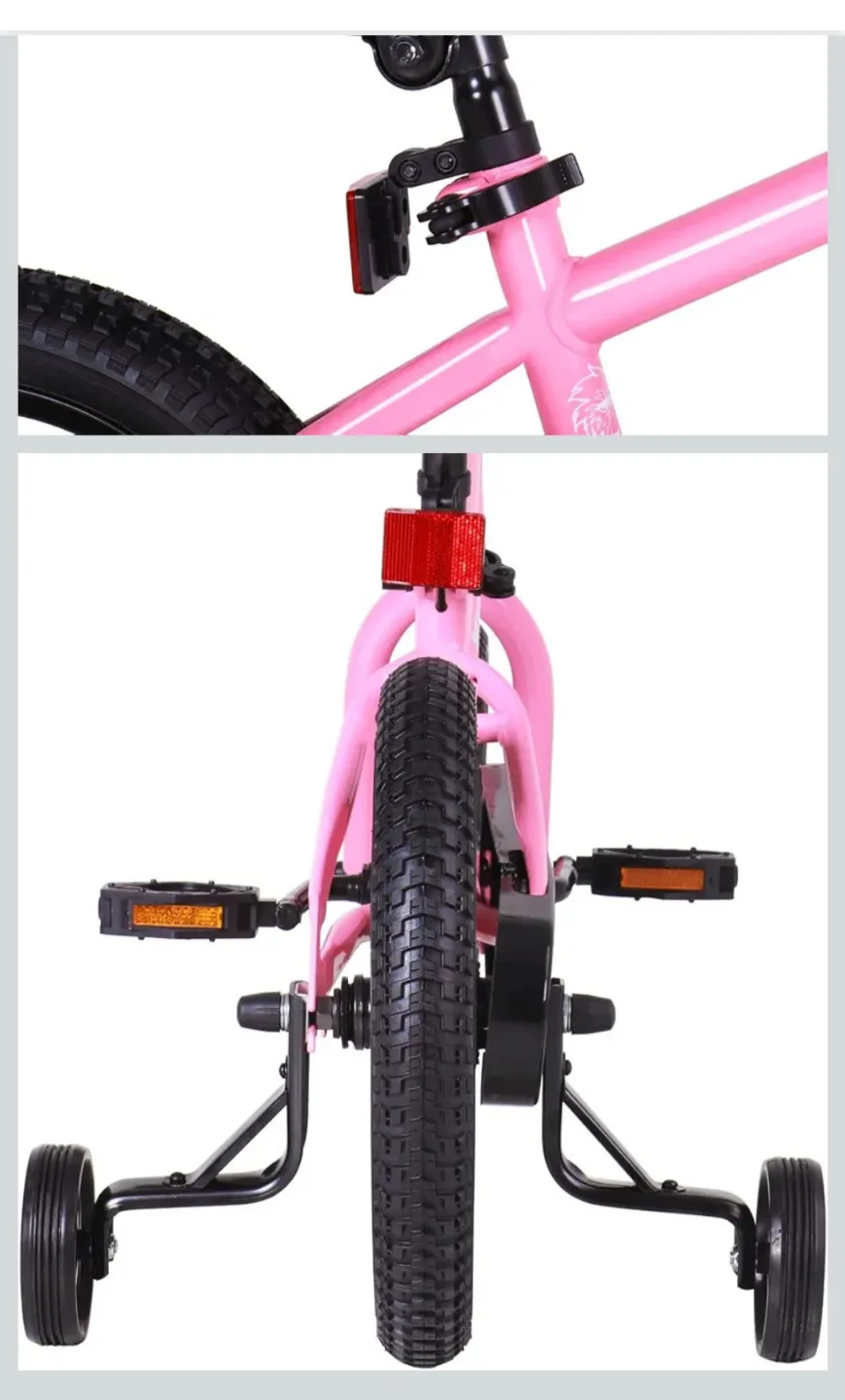 JoyStar 14-Inch Kids Bike with Training Wheels - Pink image indicator(2)