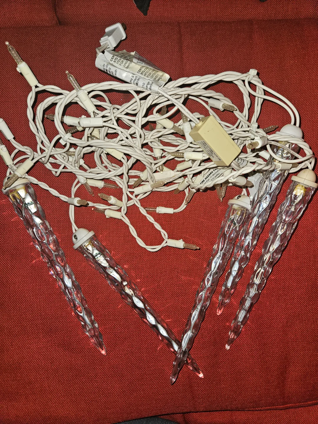 Set of Icicle Christmas Lights #freecycle image indicator(4)