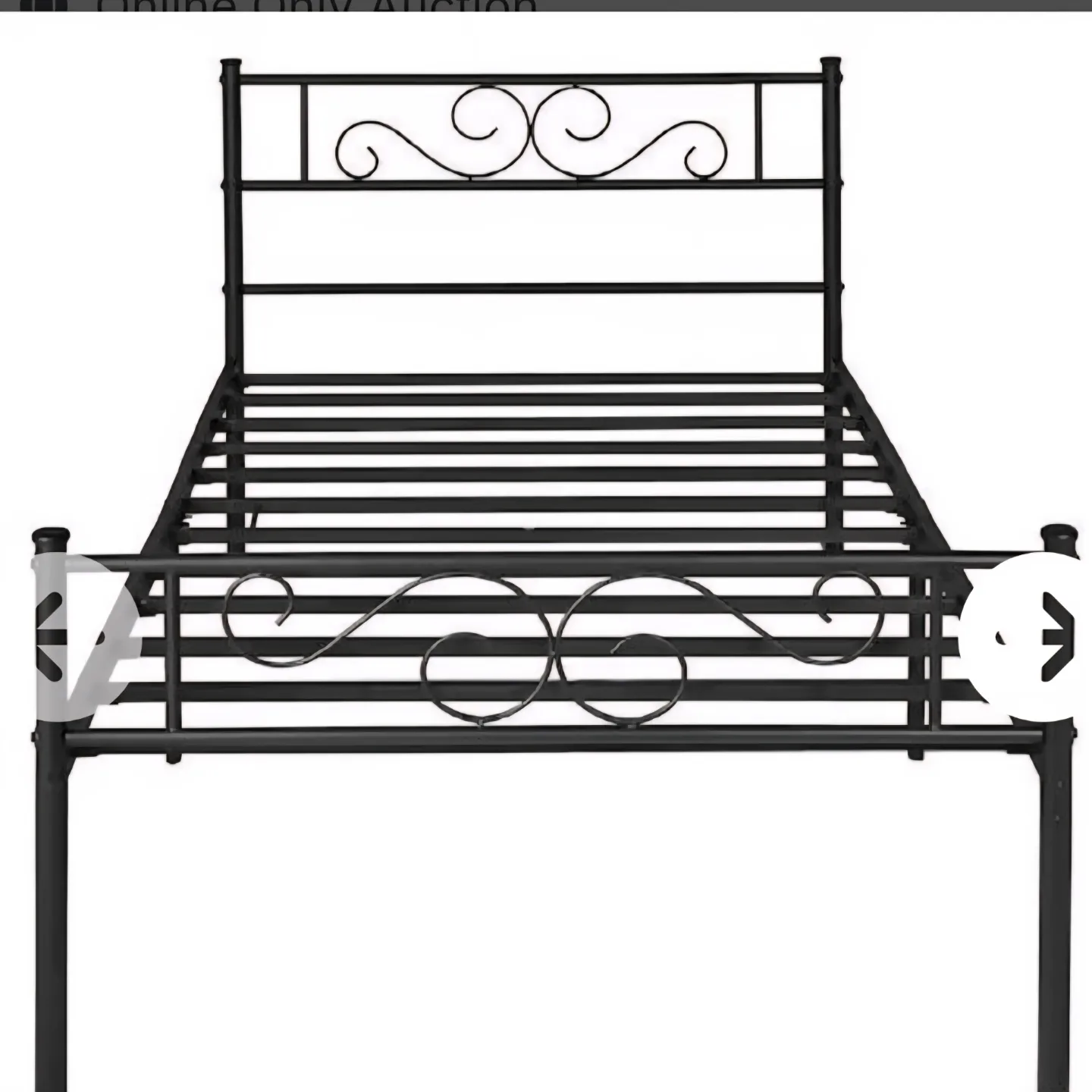 Twin-size Metal Bed Frame - Black image indicator(4)