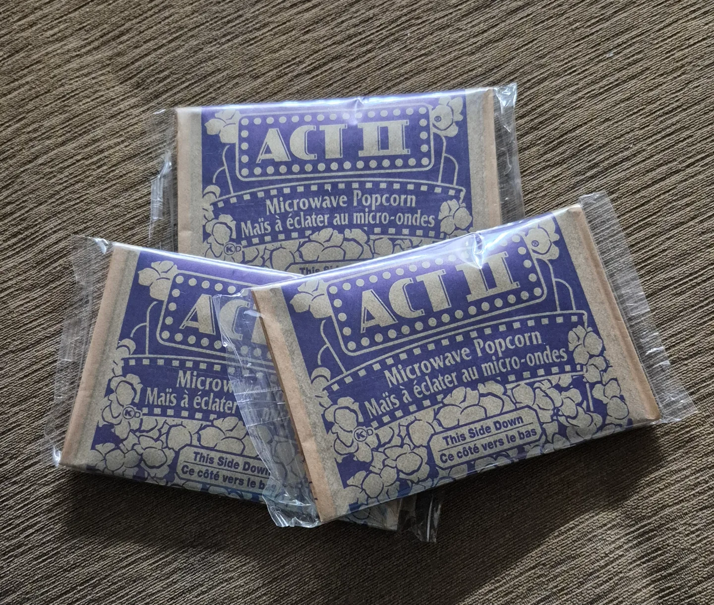 Act II Microwave Popcorn (3 packs) new sealed 🧡 image indicator(2)