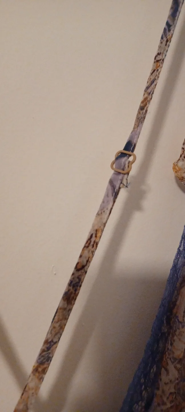 Victoria's Secret Purple and Beige Floral Lace-Trimmed Cami image indicator(4)