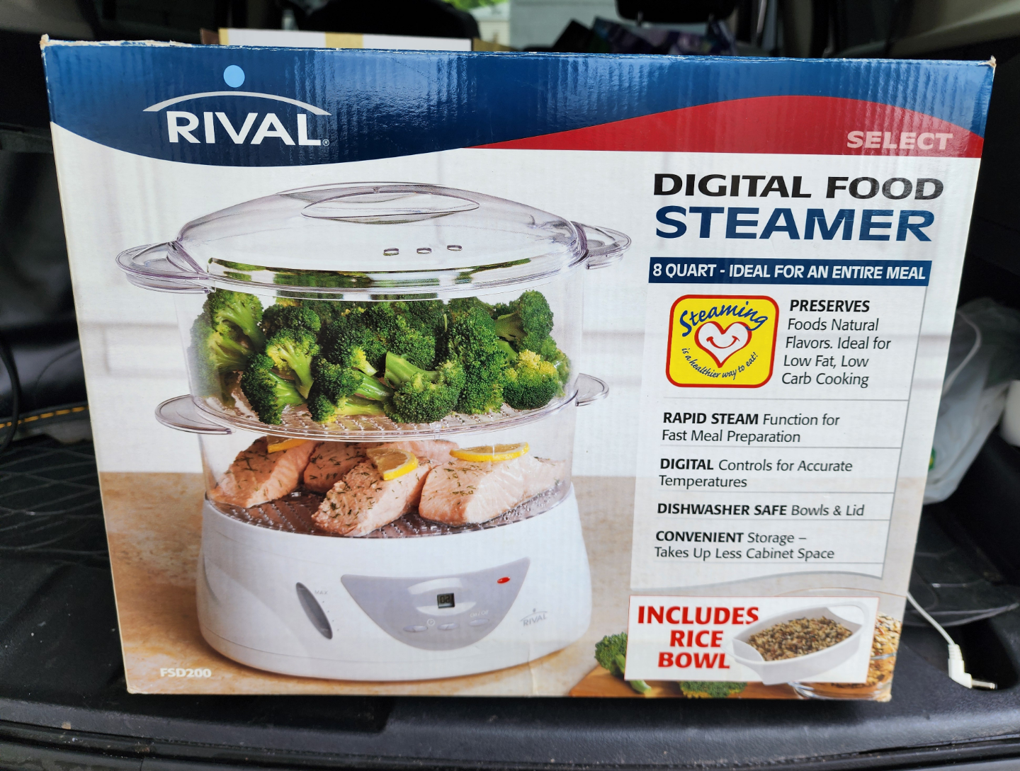 New in Box! Rival 8-Quart Digital Food Steamer / rice cooker - photo 2