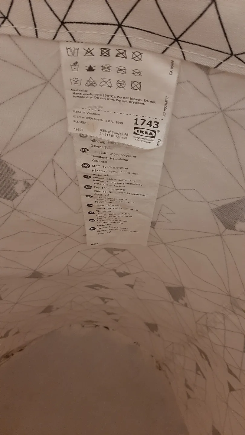 IKEA Laundry Basket with Leather Handles image indicator(3)