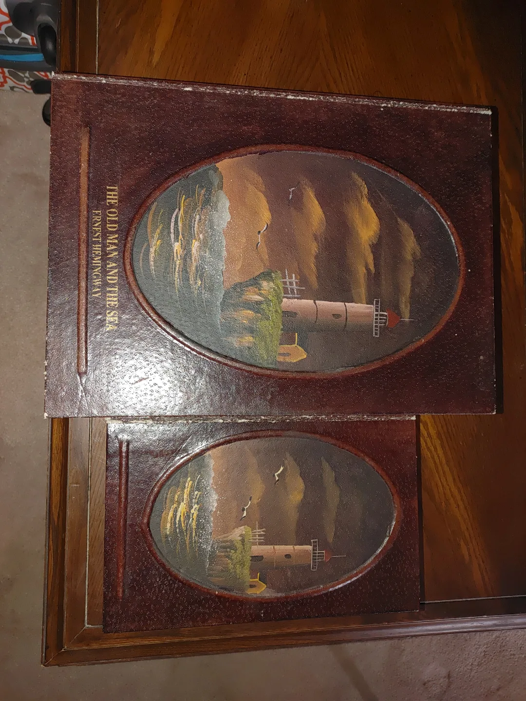 Old man by the sea Book Shaped Box Hidden Storage Decorative Box thumbnail